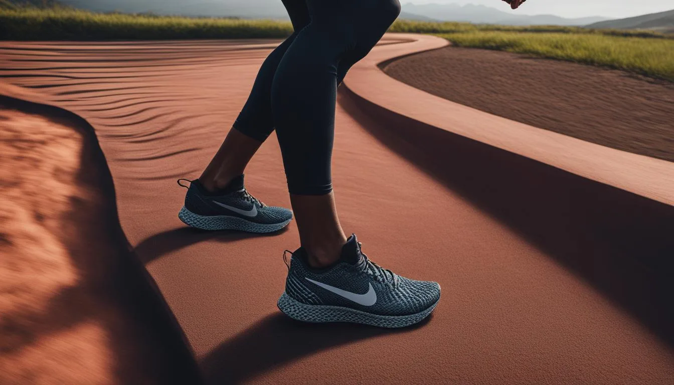 Breathable shoes for running surfaces