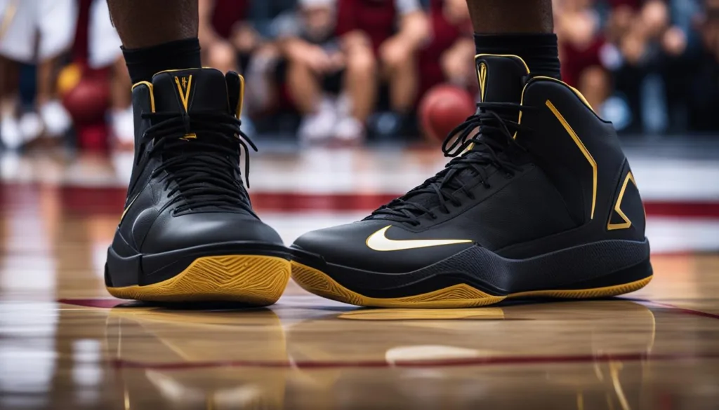 Durable High-Top Basketball Shoes on Court