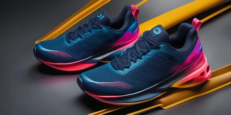 Running Shoes with Breathable Material