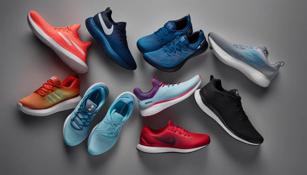Ultra lightweight running shoes from Nike, Adidas, Reebok, and Skechers