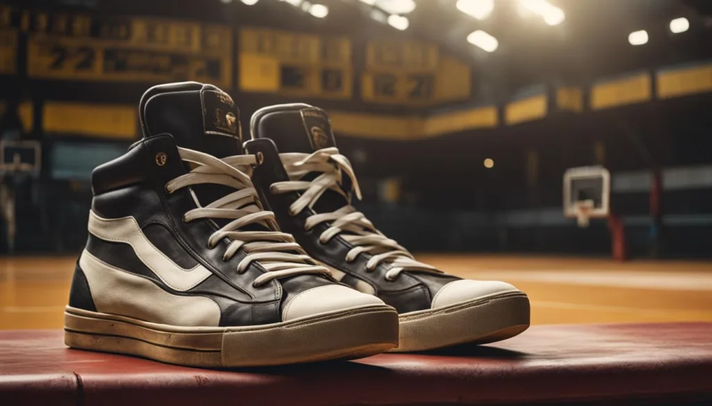 classic high-top basketball shoes