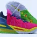 Basketball Shoes Wide Feet rose and green
