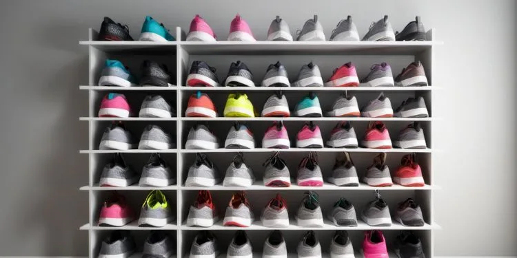 Customizable shoe racks can adapt to the varying sizes and running shoe designs