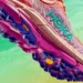 Running Shoes Tread Wear pink and vilot