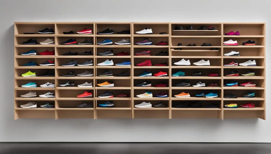 Running shoe storage solutions