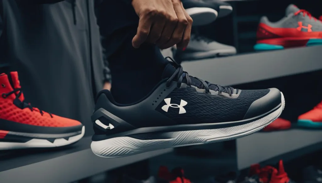 buying Under Armour tennis shoes