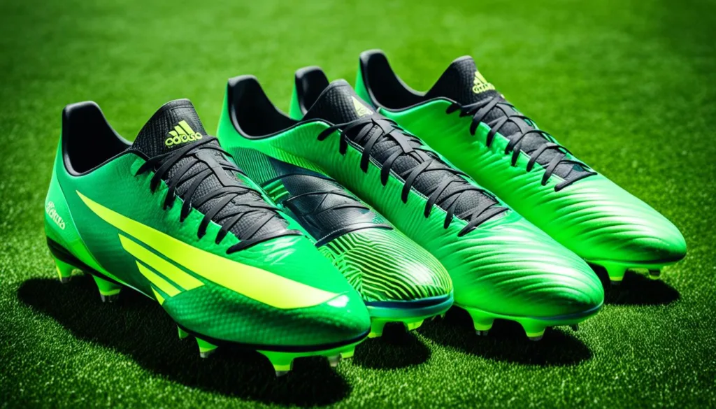Adidas Sustainable Soccer Cleats, Nike Eco-Friendly Initiatives, Puma Green Cleat Technology