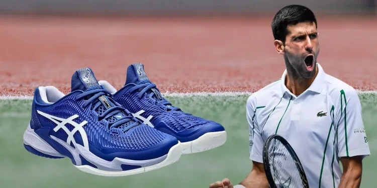 Novak Djokovic Asics footwear tennis