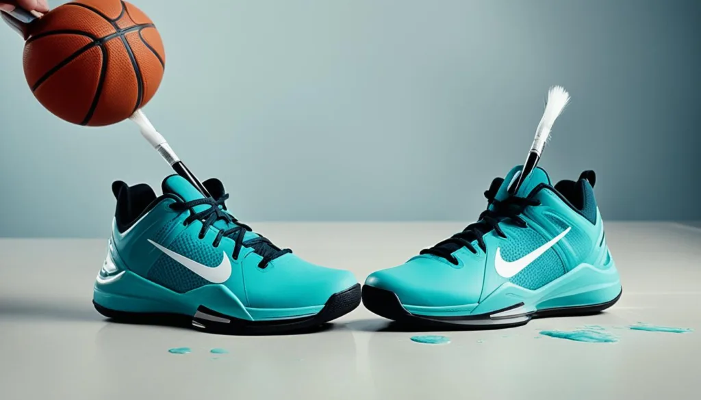 Basketball shoe cleaning routine