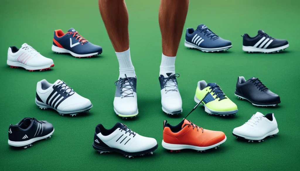 Golf Footwear Choices at Sports Direct