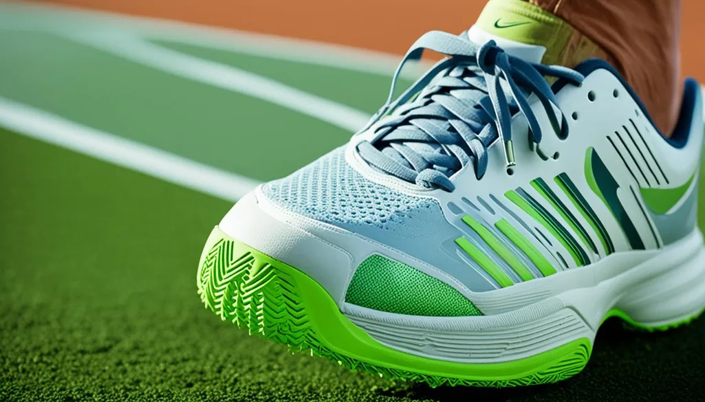 Non-slip tennis shoes offering prime performance