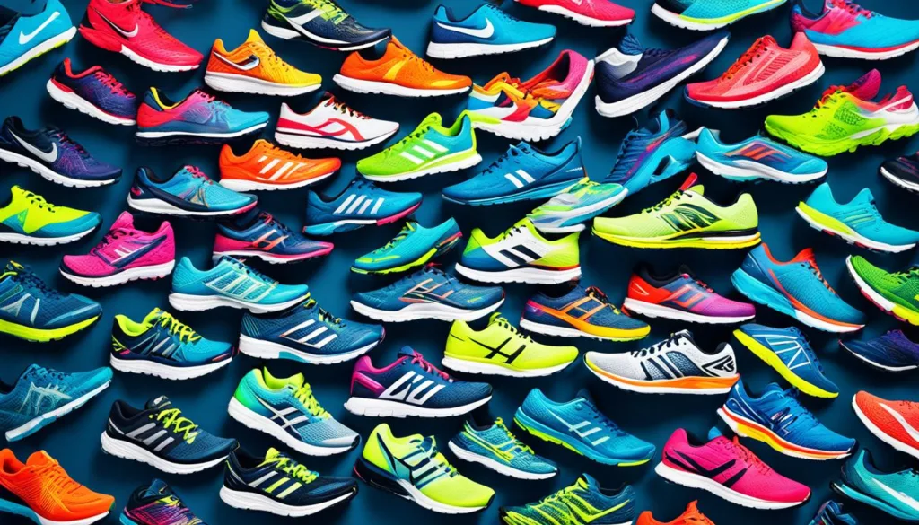 Assorted Running Shoes